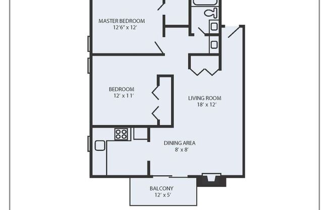 2 beds, 1 bath, 860 sqft, $1,985, Unit 411
