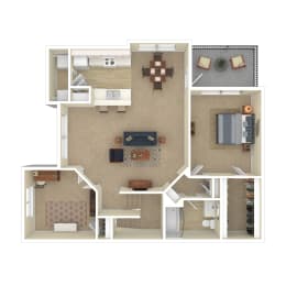 1 bed, 1 bath, 976 sqft, $1,218