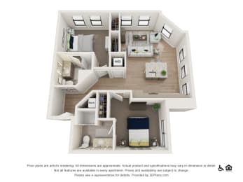2 beds, 2 baths, 1,027 sqft, $3,307