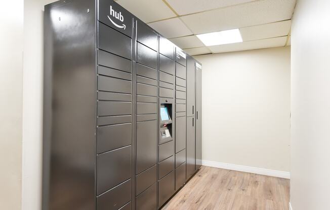 hilltop house apartment amazon hub package lockers