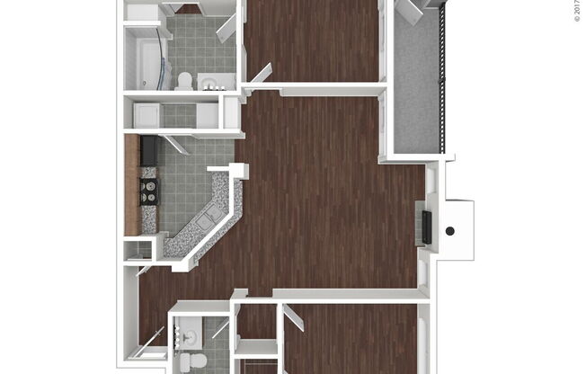 2 beds, 2 baths, 1,035 sqft, $2,410