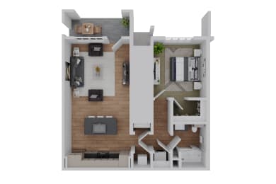1 bed, 1 bath, 786 sqft, $1,570