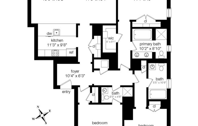 3 beds, 3 baths, 1,959 sqft, $19,000, Unit 20C