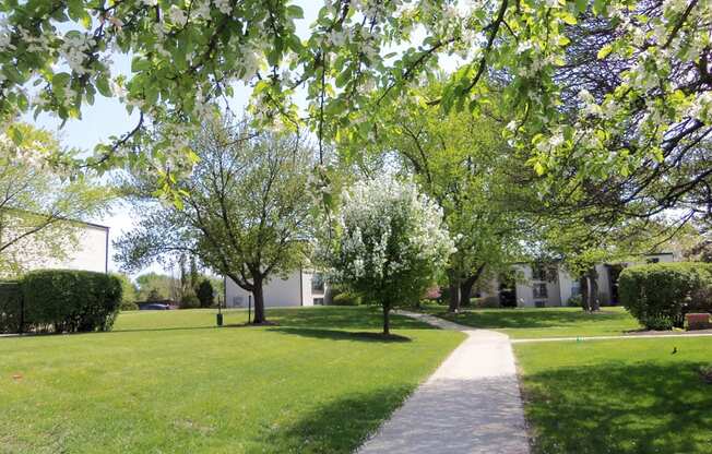 Outside at Prairie Pointe Apartments in St. Charles Illinois