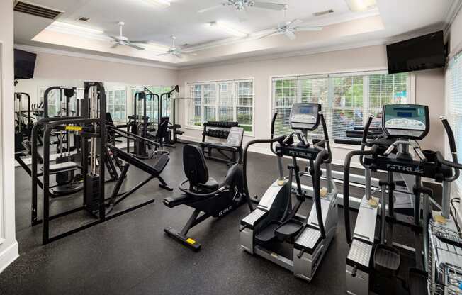 Gym center at Abberly Place at White Oak Crossing, Garner, North Carolina