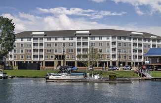 Property Exterior With Lake at Residence at Tailrace Marina, Mount Holly, NC