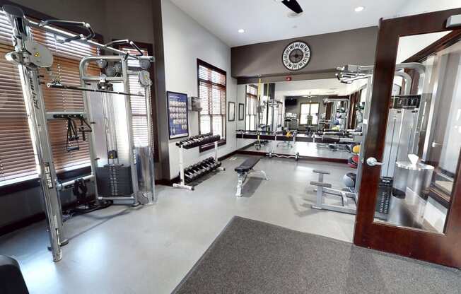 24 HR Fitness Center with Free Weights at Bristol Station, Naperville, Illinois