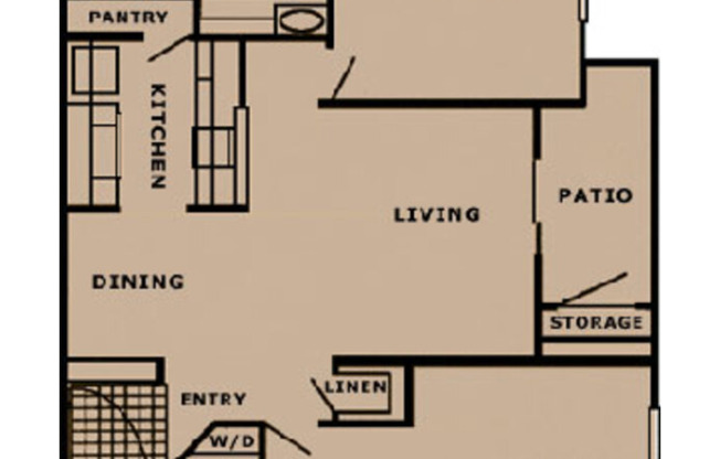 2 beds, 2 baths, 960 sqft, $1,343