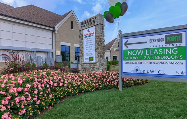 External View of Berewick Pointe Leasing Center in North Carolina Apartments