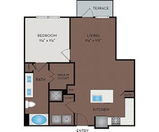 1 bed, 1 bath, 805 sqft, $1,810