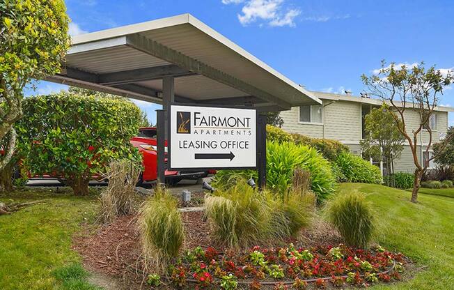 Welcoming Property Signage at Fairmont Apartments, Pacifica, CA, 94044
