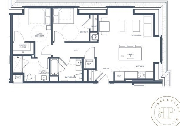 2 beds, 2 baths, 926 sqft, $4,995, Unit 414