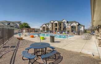 Our Outdoor Community Pool at Fox Run Lofts