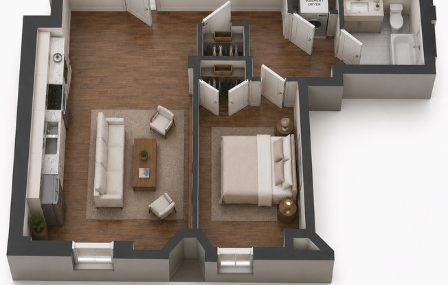 1 bed, 1 bath, 660 sqft, $1,825, Unit 323