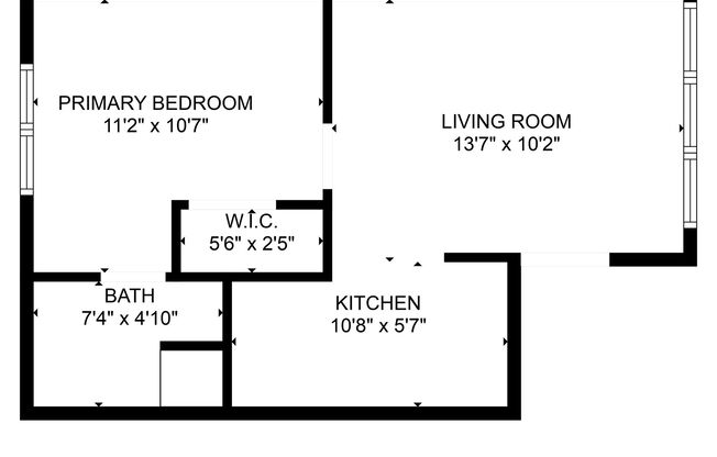 1 bed, 1 bath, 800 sqft, $1,150, Unit M-02