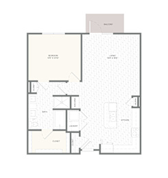 1 bed, 1 bath, 952 sqft, $1,795