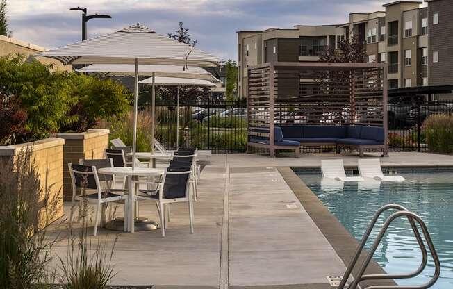Poolside Lounge Furniture at Parc View Apartments and Townhomes Midvale, UT 84047