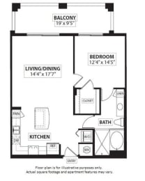 1 bed, 1 bath, 892 sqft, $2,695