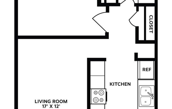 1 bed, 1 bath, 650 sqft, $1,215