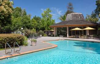 Outdoor pool area