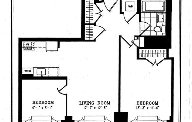 1 bed, 1 bath, 800 sqft, $5,700, Unit 27H