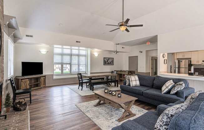 Beautiful Clubhouse with Fireplace at Orchard Lakes Apartments, Toledo, 43615