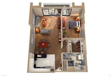 1 bed, 1 bath, 949 sqft, $2,571