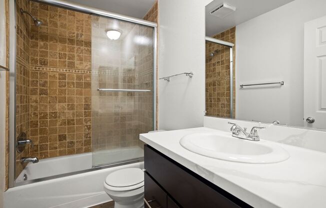 Bathroom in One Bedroom Sherman Oaks Apartment