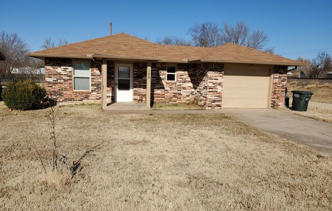 3 Bedroom, 1 bathroom house in Edmond, OK with central heat and air