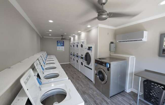 renovated laundry room