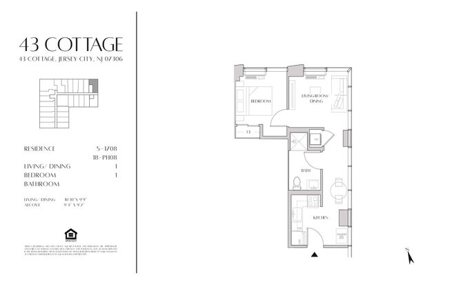 1 bed, 1 bath, 484 sqft, $2,800, Unit 608