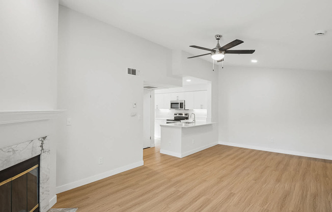 Living Room with Hard Surface Flooring