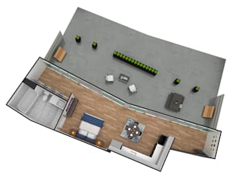 Studio, 1 bath, 475 sqft, $1,399