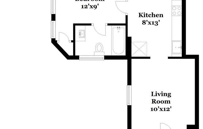 1 bed, 1 bath, 315 sqft, $1,439, Unit 1325-2