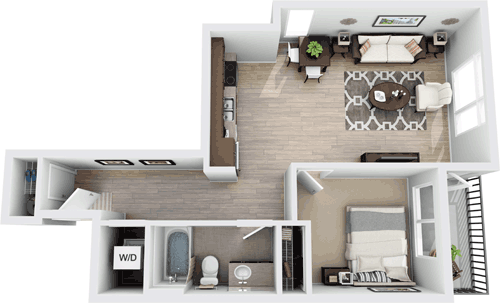 1 bed, 1 bath, 676 sqft, $2,268, Unit 323