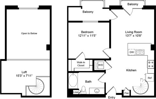 1 bed, 1 bath, 868 sqft, $3,202, Unit 1520