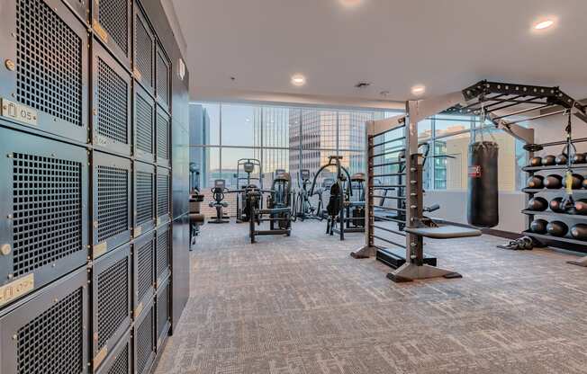 more weights in fitness center