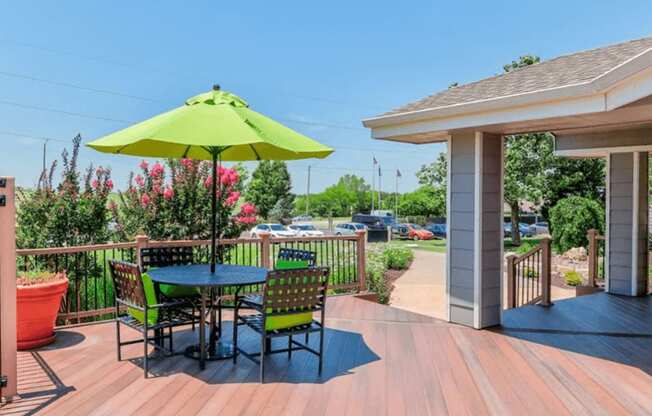 apartment pool deck