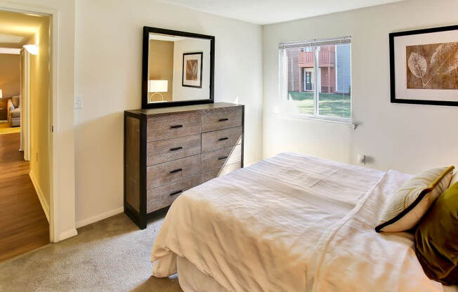 Beautiful Bright Bedroom With Wide Windows at The Crest at Princeton Meadows, Plainsboro, NJ