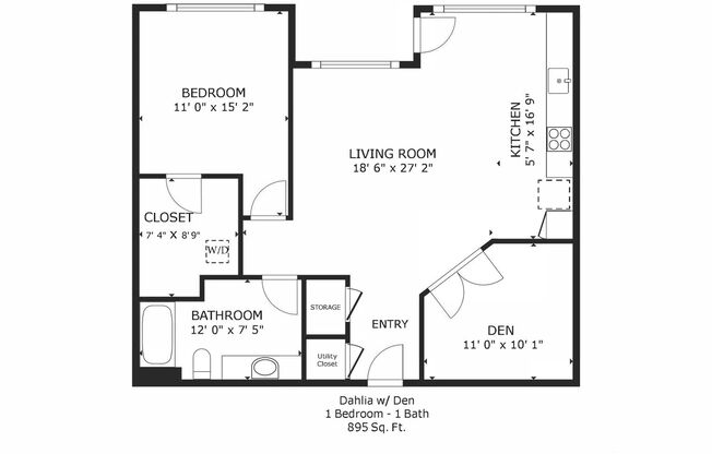 1 bed, 1 bath, 954 sqft, $1,549, Unit 209