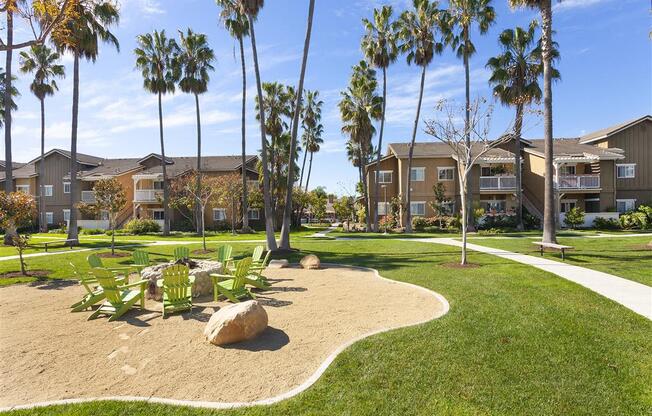 Green Space Walking Trails, at Sumida Gardens Apartments, Santa Barbara