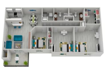 3 beds, 2 baths, 1,245 sqft, $1,630