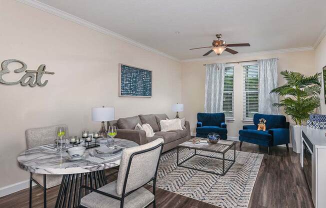 Living Room at The Oasis at Cypress Woods, Florida