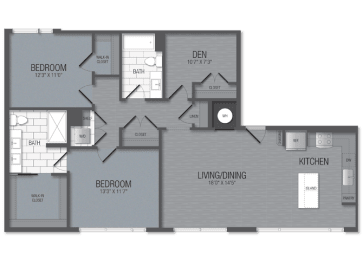 2 beds, 2 baths, 1,317 sqft, $2,672