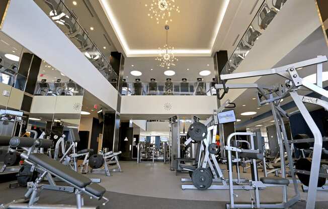 Gym with a Variety of Equipment