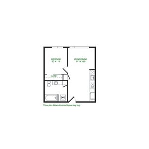 1 bed, 1 bath, 531 sqft, $1,974