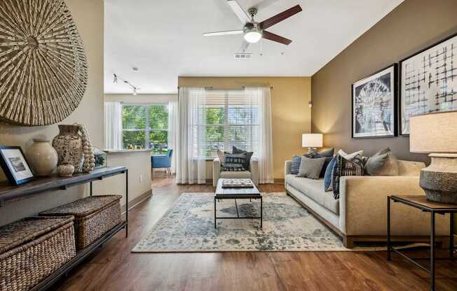 Bamboo or wood-look flooring - Acadia at Cornerstar Apartments