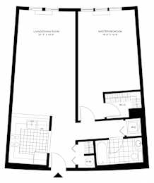 1 bed, 1 bath, 942 sqft, $2,779