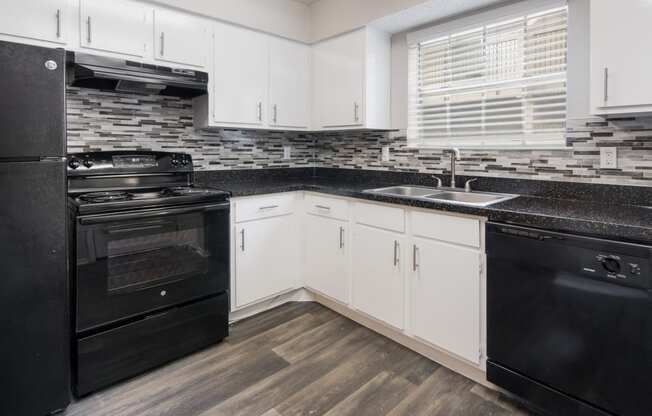 Kitchen at Preston Villas Apartment Homes, Dallas, Texas, TX