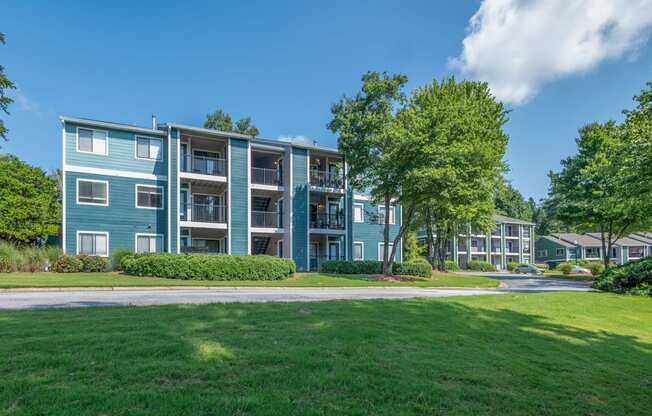 Vinings Apartments with In-Home Washer and Dryer - Wynnwood Vinings - Property Exterior with Private Balconies Atlanta Apartments